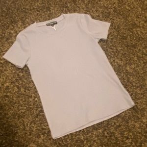 very subtle blue ribbed tee